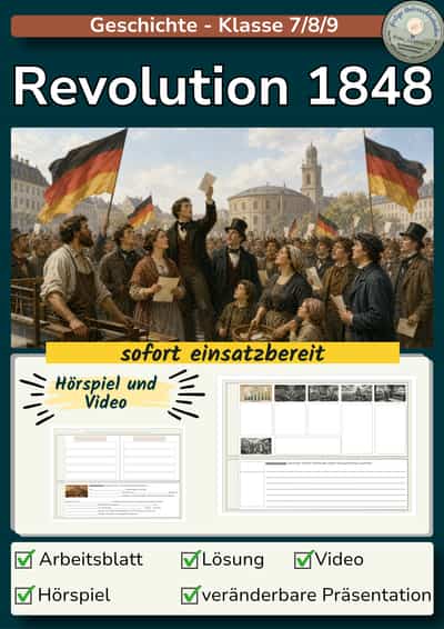 Cover – Revolution 1848/49, Vormärz, Hambacher Fest, Pauperismus
