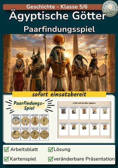 Cover – Ägyptische Götter | Paarfindungsspiel