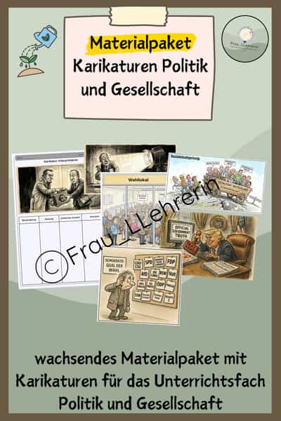 Cover – Politische Karikaturen | wachsendes Materialpaket