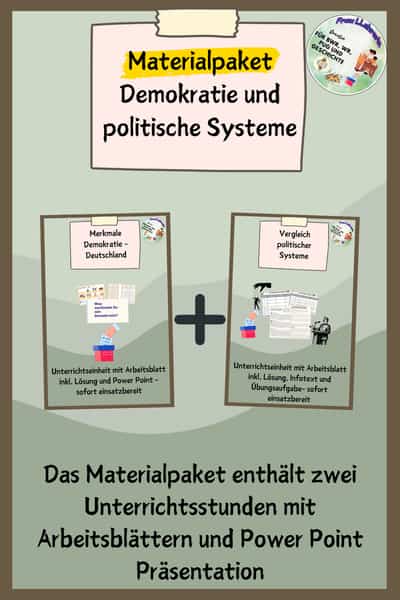 Cover – Politische Systeme Materialpaket | Unterrichtsstunden