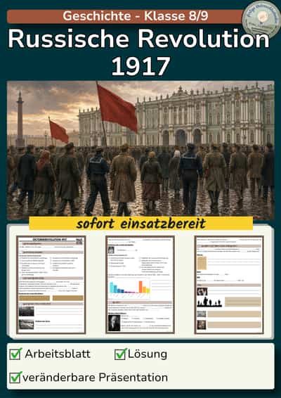 Cover – Russische Revolution 1917 | Februar- und Oktoberrevolution
