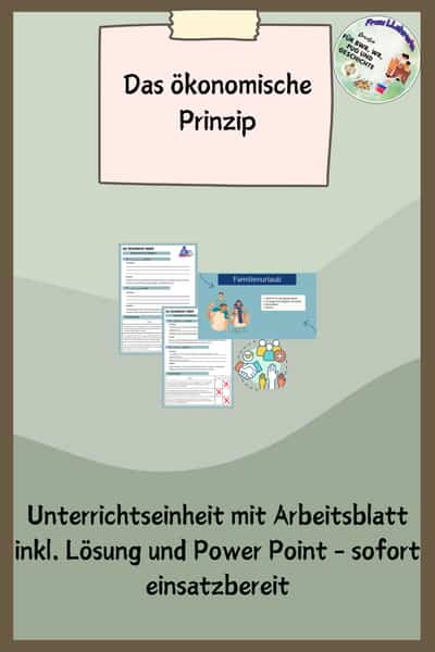 Cover – Ökonomisches Prinzip | Unterrichtsstunde