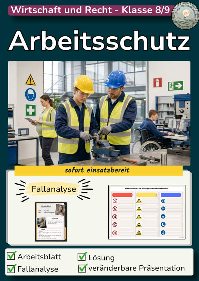 Vorschau – Arbeitsschutz: Sicherheitszeichen und Schutz besonderer Personengruppen – Seite 1