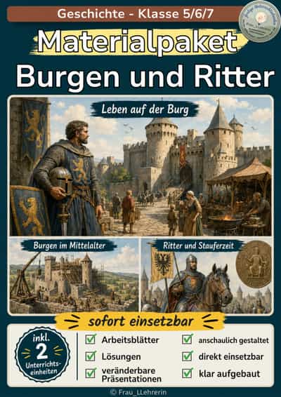 Cover – Ritter und Burgen im Mittelalter | Materialpaket