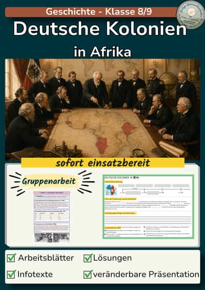 Cover – Deutsche Kolonien in Afrika (mit Kongokonferenz)