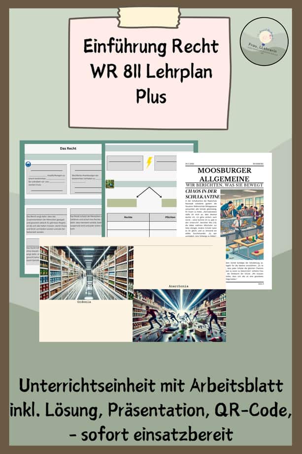 Vorschau – Der Jugendliche in unserer Rechtsordnung | Materialpaket WR 8/9 – Seite 1