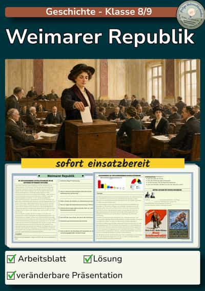 Cover – Weimarer Republik | Nationalversammlung, Verfassung und Parteien