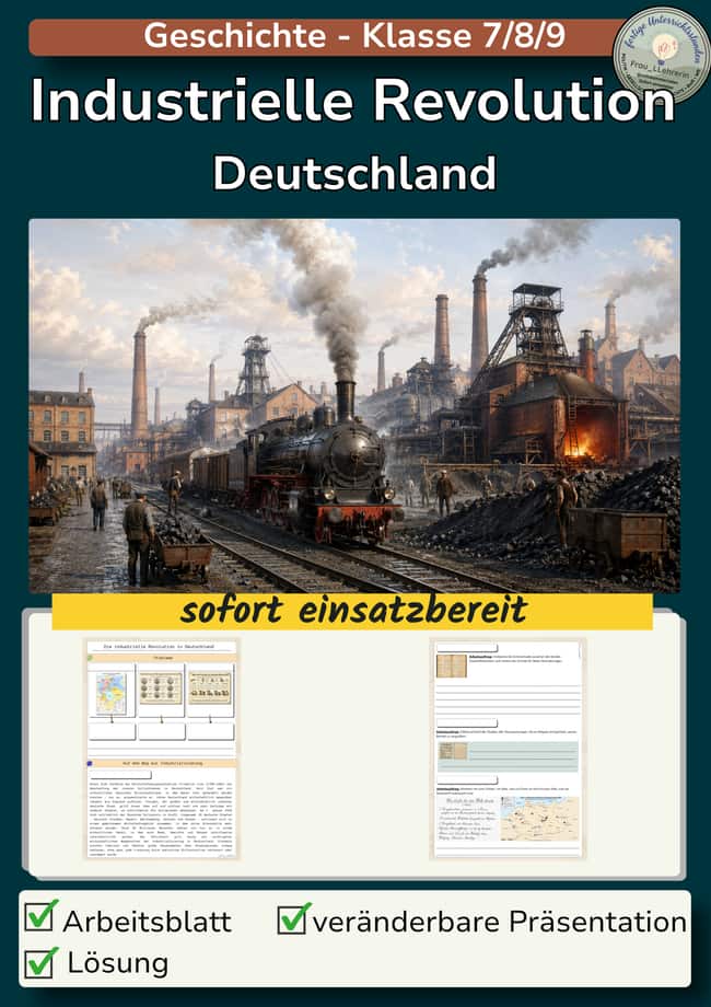 Vorschau – Industrialisierung: Industrielle Revolution Deutschland | Hürden und Verlauf – Seite 1