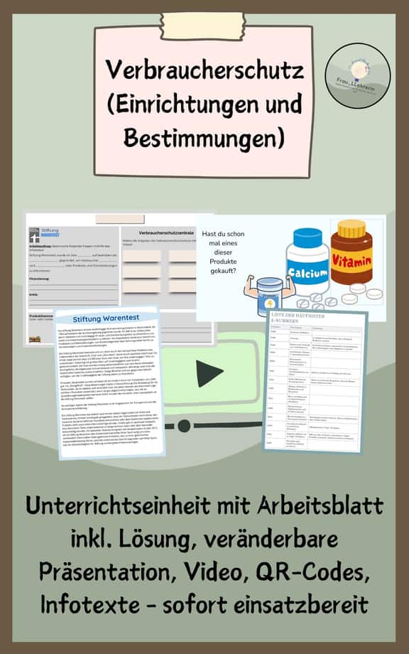 Vorschau – Verbraucherschutz: Einrichtungen und Bestimmungen | WR 8/9 – Seite 1