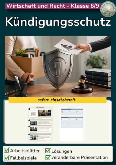 Cover – Kündigungsschutz - WR 8/9 Lehrplan Plus