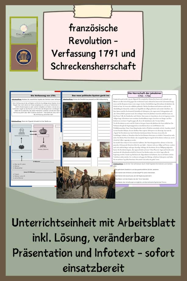 Vorschau – Französische Revolution - Verfassung 1791 und Schreckensherrschaft – Seite 1