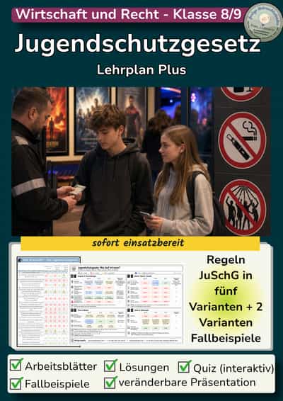 Cover – Jugendschutzgesetz | fünf Varianten