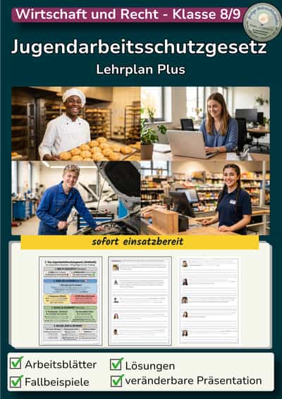 Cover – Jugendarbeitsschutzgesetz WR 9 II Lehrplan Plus