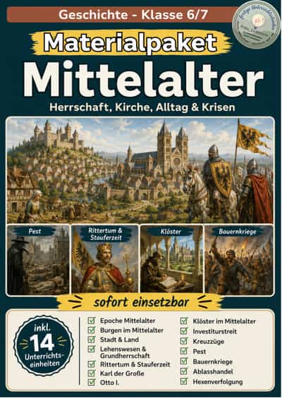 Cover – Mittelalter Klasse 7 | Materialpaket