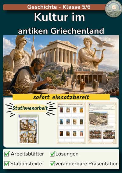 Cover – Kultur im antiken Griechenland | Unterrichtsmaterial