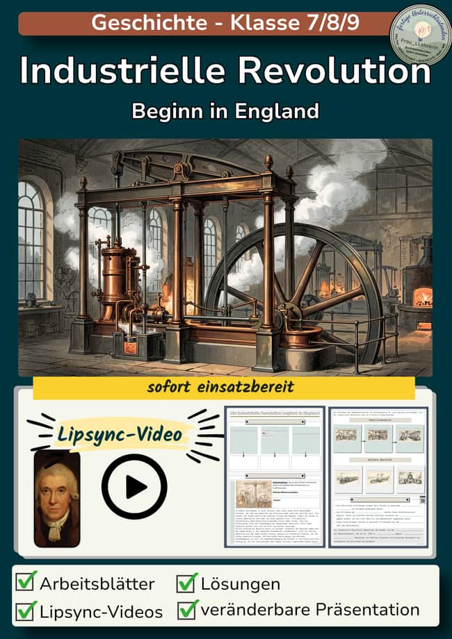 Vorschau – Industrielle Revolution: England, Deutschland und soziale Folgen | Materialpaket – Seite 1