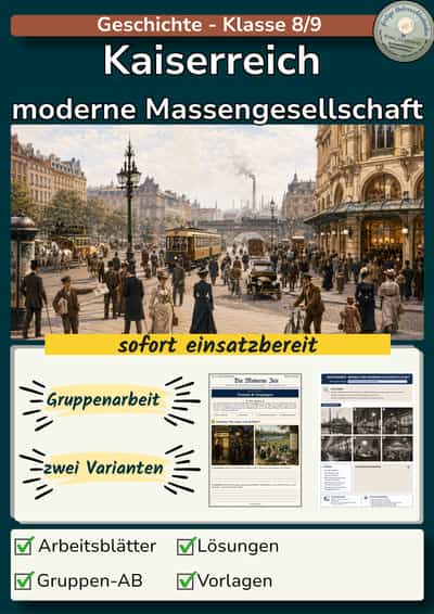 Cover – Moderne Massengesellschaft im Kaiserreich