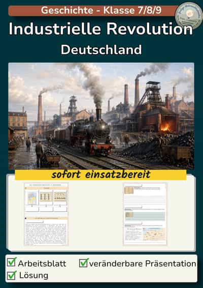 Cover – Industrialisierung: Industrielle Revolution Deutschland | Hürden und Verlauf
