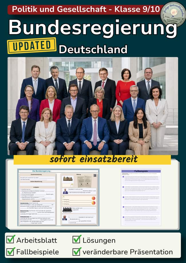 Vorschau – Bundesregierung Deutschland: Bildung, Aufgaben und Arbeitsweise | 2026 – Seite 1
