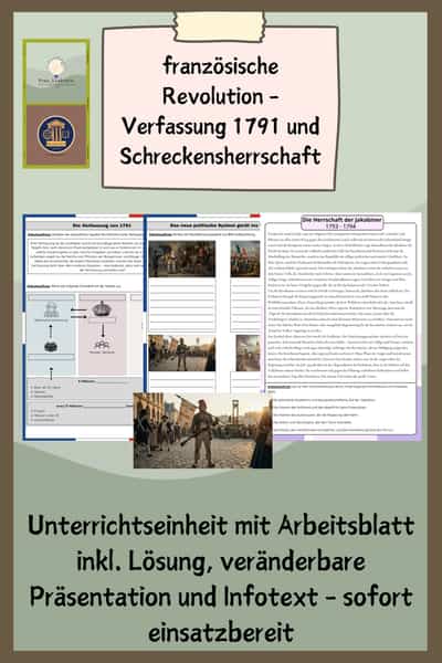 Cover – Französische Revolution - Verfassung 1791 und Schreckensherrschaft