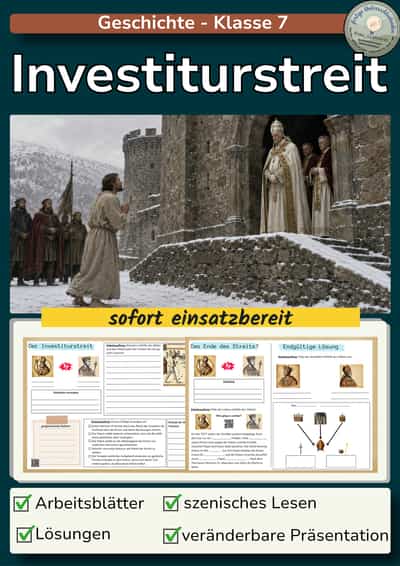 Cover – Investiturstreit: Gang nach Canossa und Wormser Konkordat