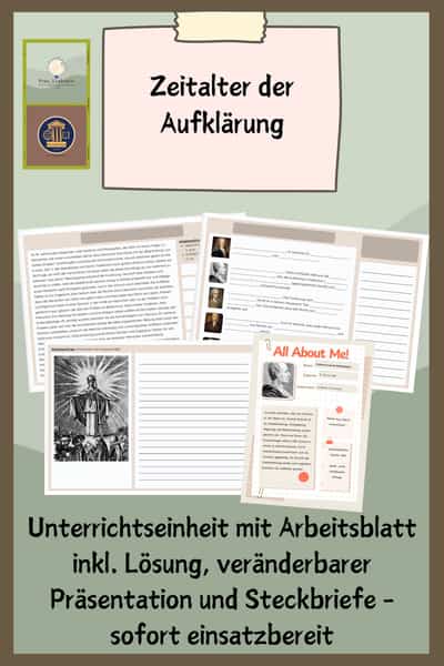 Cover – Aufklärung | Kant und Gewaltenteilung Klasse 7/8