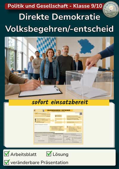Cover – Direkte Demokratie - Volksbegehren und Volksentscheid | Bayern