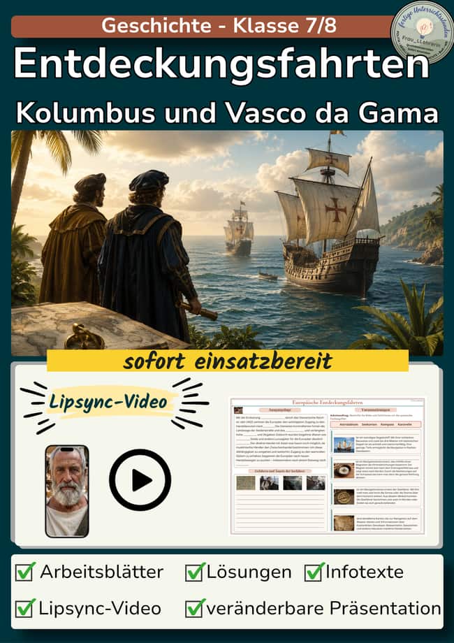 Vorschau – Entdeckung Amerika - Europäische Entdeckungsfahrten | Kolumbus – Seite 1