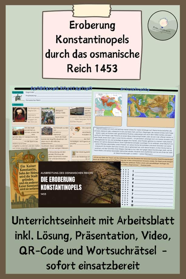 Vorschau – Eroberung Konstantinopels durch das osmanische Reich 1453 – Seite 1
