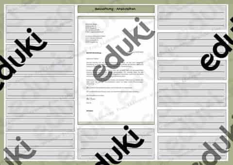 Vorschau - Stundenentwürfe - Bewerbung - Anschreiben - Seite 1
