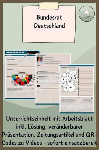 Vorschau - Stundenentwürfe - Bundesrat Deutschland - Deckblatt