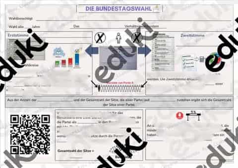 Vorschau - Stundenentwürfe - Bundestagswahl - Wahlsystem, Reform 2023 & Sitzberechnung - Seite 1