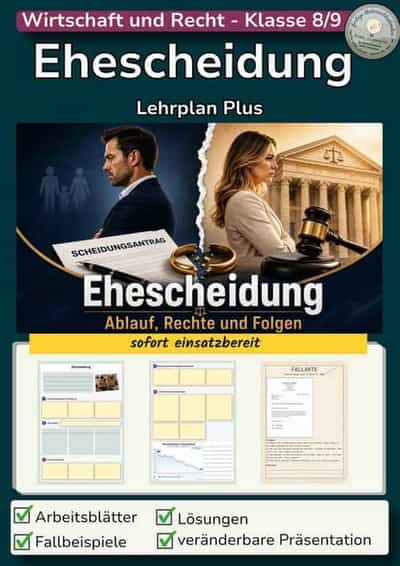 Vorschau - Stundenentwürfe - Ehescheidung - Deckblatt