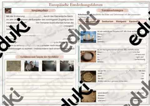 Vorschau - Stundenentwürfe - Europäische Entdeckungsfahrten - Entdeckung Amerika - Seite 1