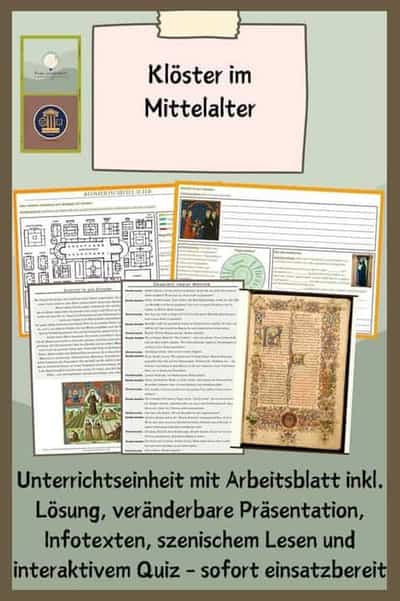 Vorschau - Stundenentwürfe - Kloster im Mittelalter - Deckblatt