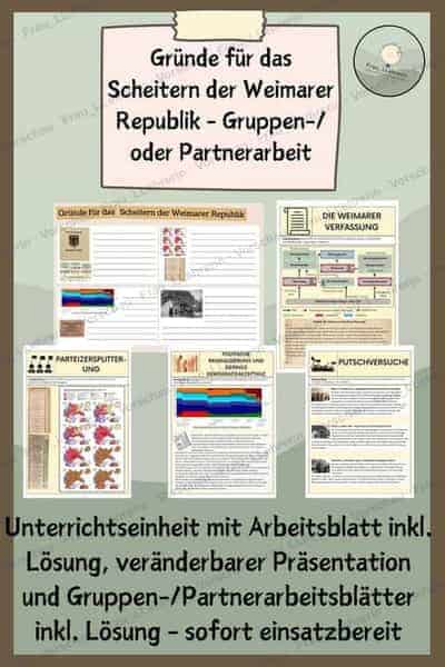 Vorschauseite 1 aus Materialpaket Weimarer Republik