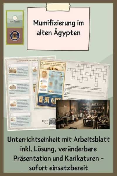 Vorschau - Stundenentwürfe - Mumifizierung im alten Ägypten - Deckblatt