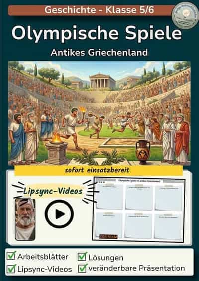Vorschau - Stundenentwürfe - Olympische Spiele - Antikes Griechenland - Deckblatt