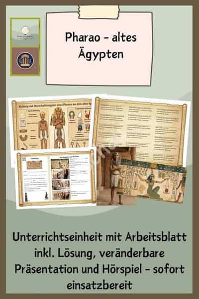 Vorschau - Stundenentwürfe - Pharao - altes Ägypten - Deckblatt