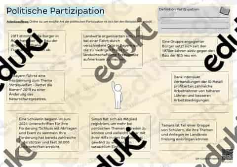 Vorschau - Stundenentwürfe - Politische Partizipation - Seite 1